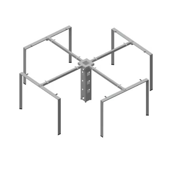 Các mẫu chân bàn tam giác sắt sơn tĩnh điện hệ ngàm lắp ráp: SG - T02 - $hienthicat